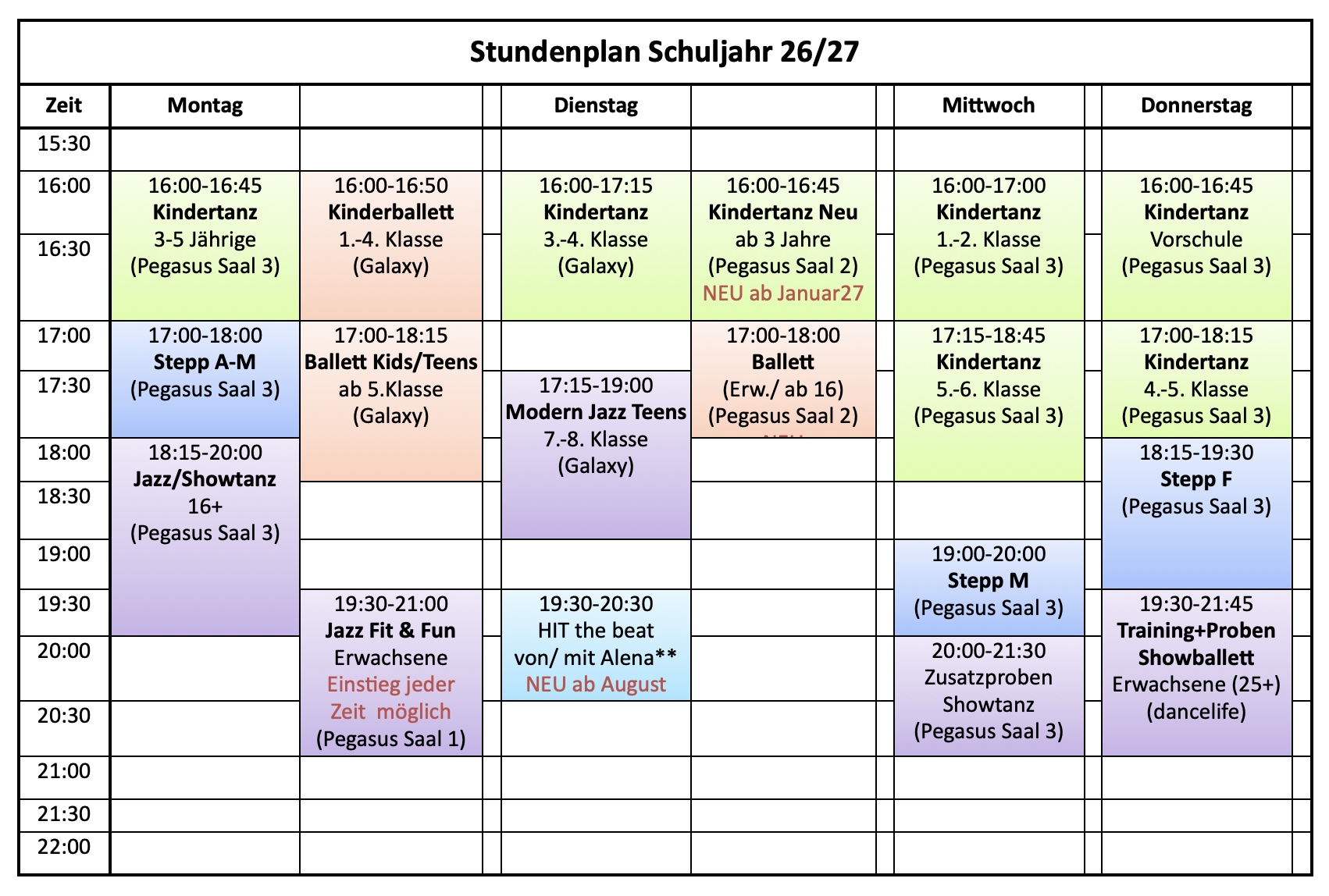 tanz3 stundenplan 26 27